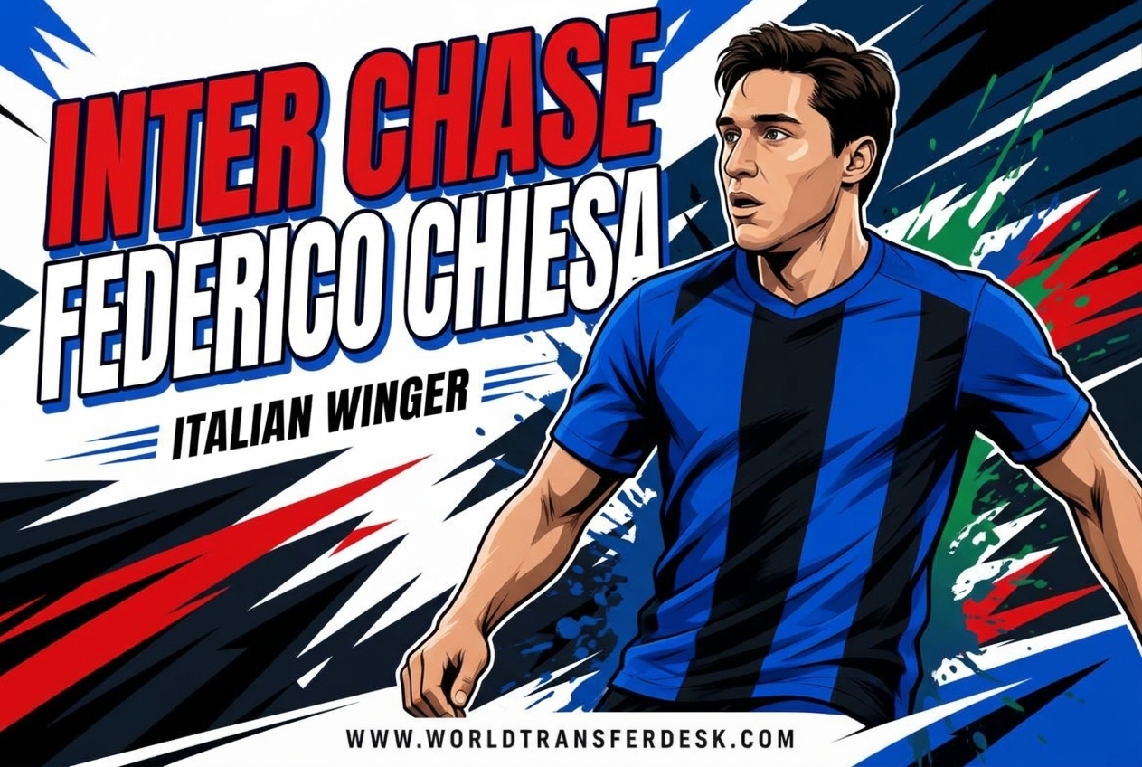 Federico Chiesa in Liverpool colours amid reports of interest from Inter Milan ahead of the January transfer window.
