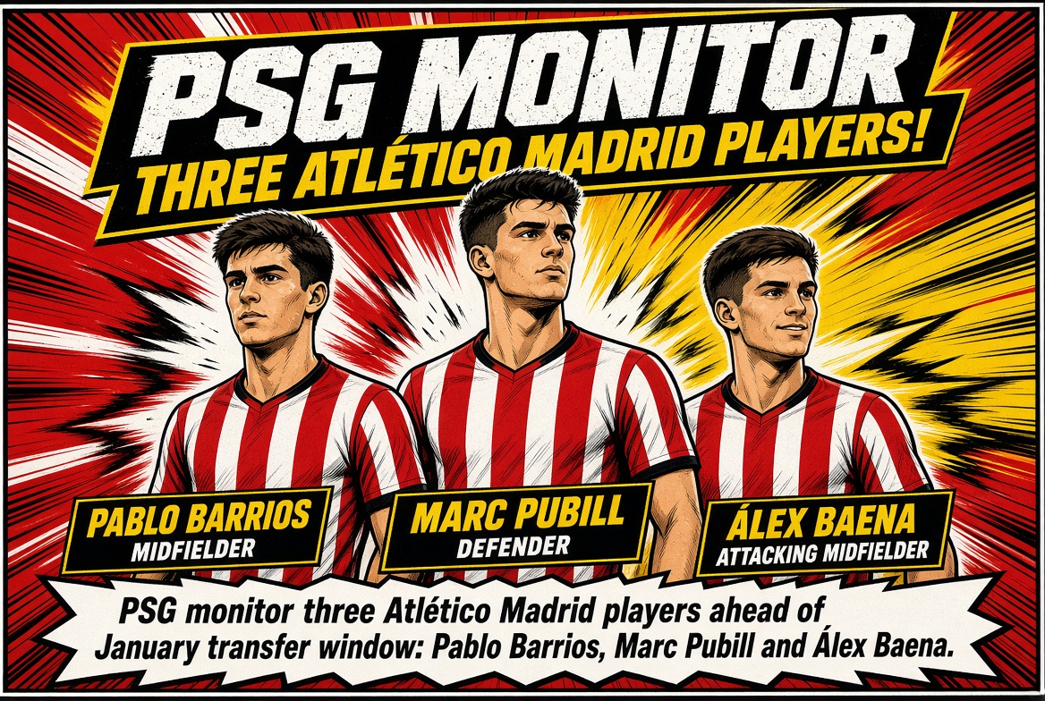 PSG Monitor Three Atlético Madrid Players Ahead of January Transfer Window