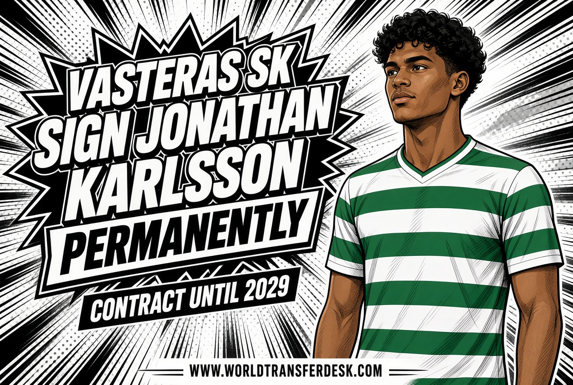 OFFICIAL: Västerås SK Sign Jonathan Karlsson Permanently