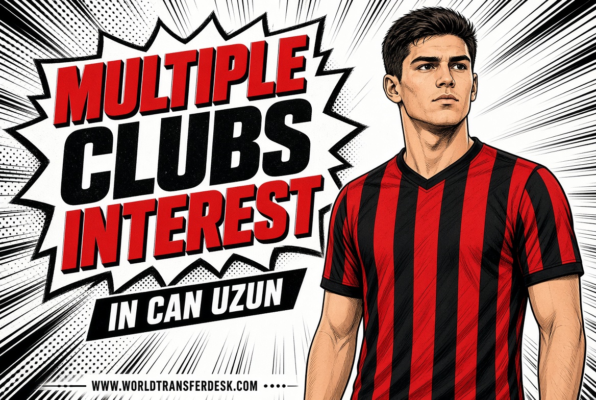 Can Uzun playing for Eintracht Frankfurt amid reported interest from Premier League and European clubs.