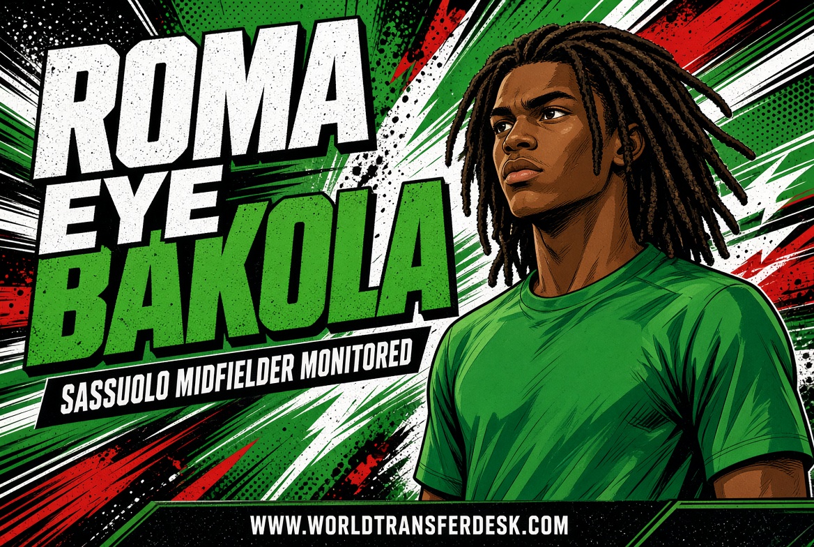 Darryl Bakola, the Sassuolo midfielder reportedly attracting interest from Roma.