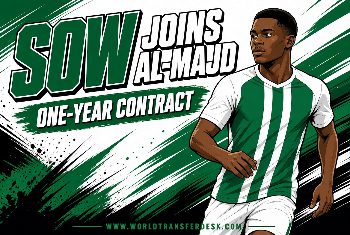 Senegalese midfielder Ousmane Sow, formerly of Génération Foot and Jaraaf, begins a new chapter with Al-Majd SC in Libya.