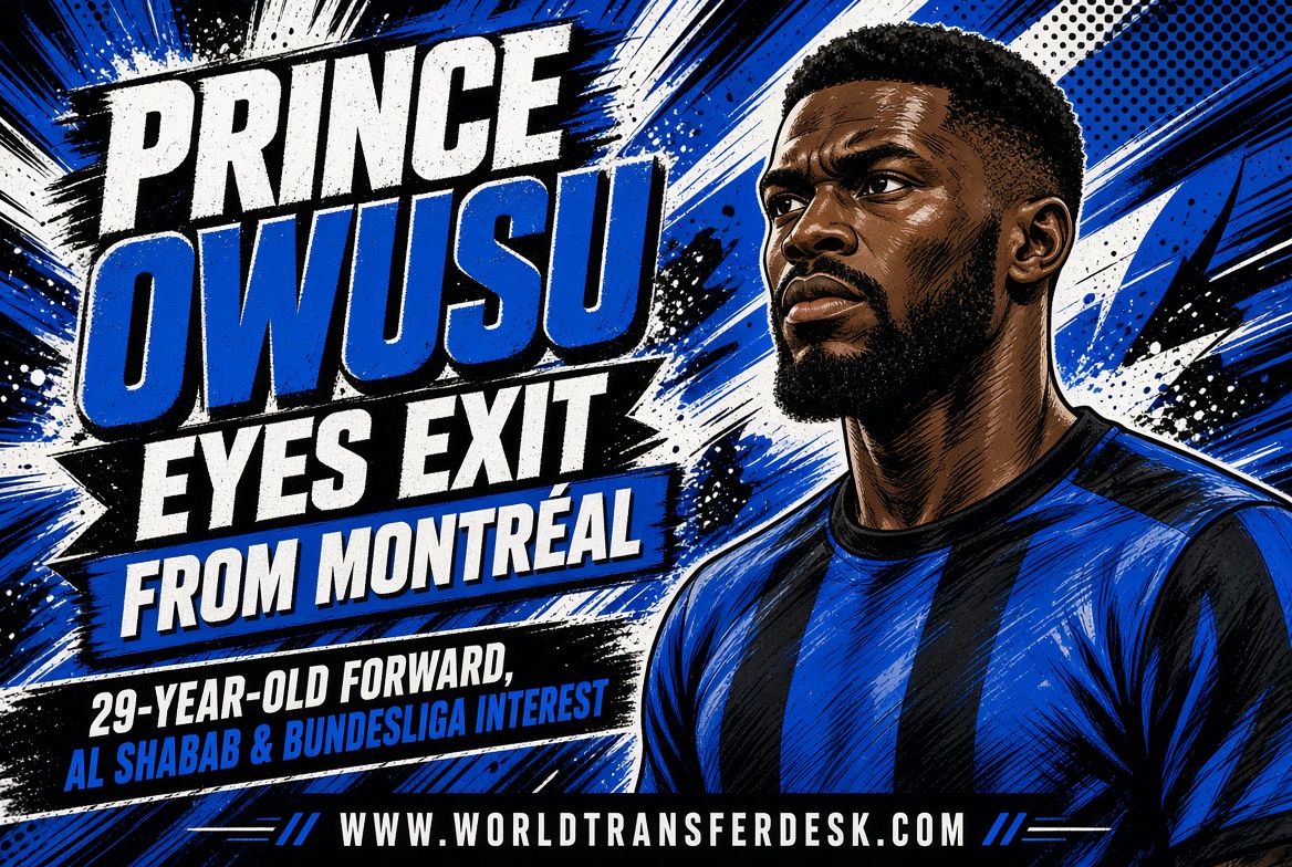 CF Montréal striker Prince Owusu, who is reportedly attracting interest from Al Shabab and Bundesliga clubs.