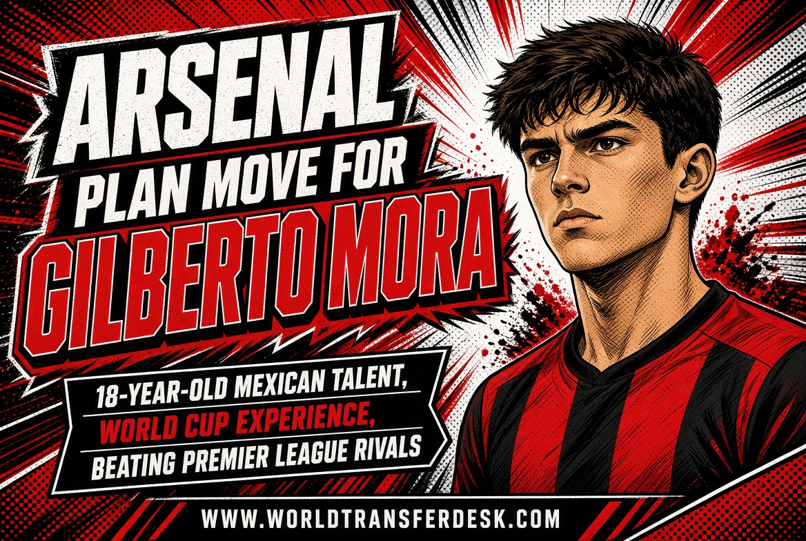 Mexican youngster Gilberto Mora of Club Tijuana amid reports of interest from Arsenal.